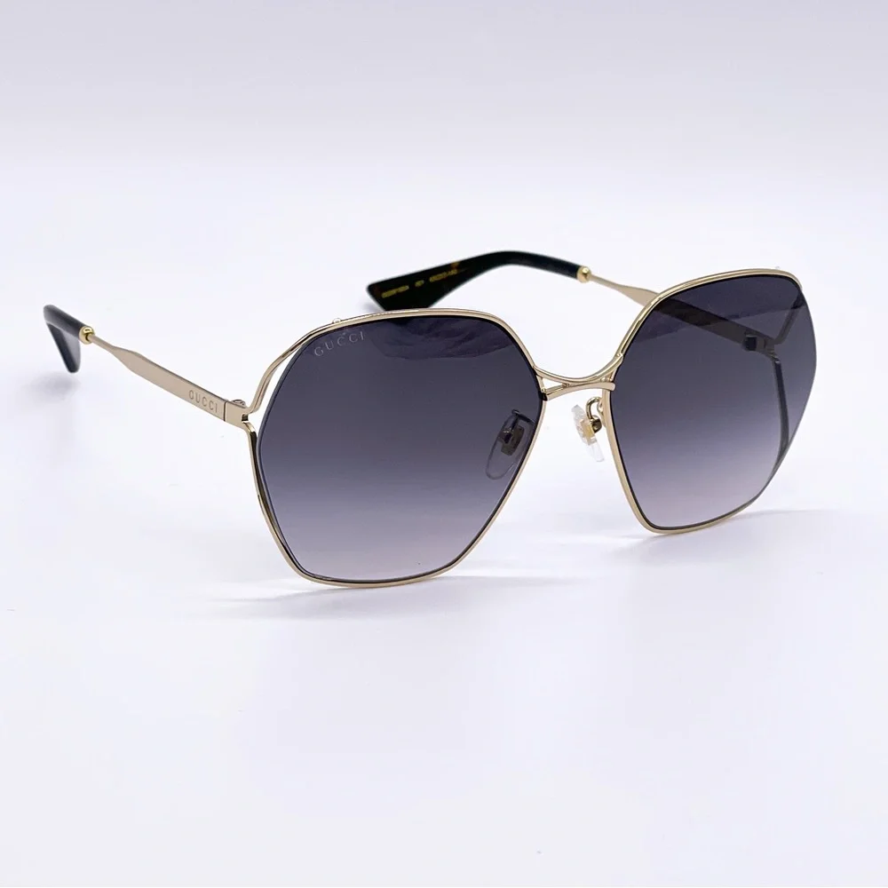 NEW GUCCI GG0818SA 001 WOMEN’S SUNGLASSES GUCCI GG0818SA GREY EYEWEAR GUCCI - Picture 8 of 13